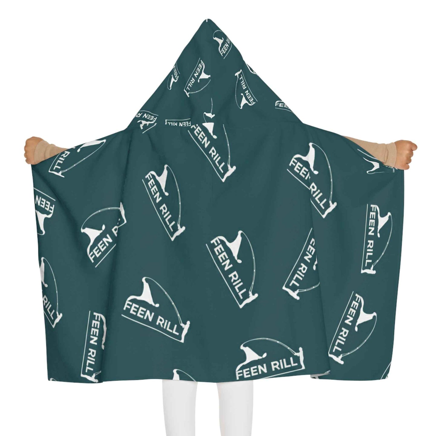 Feen Rill Deep Teal Youth Hooded Towel