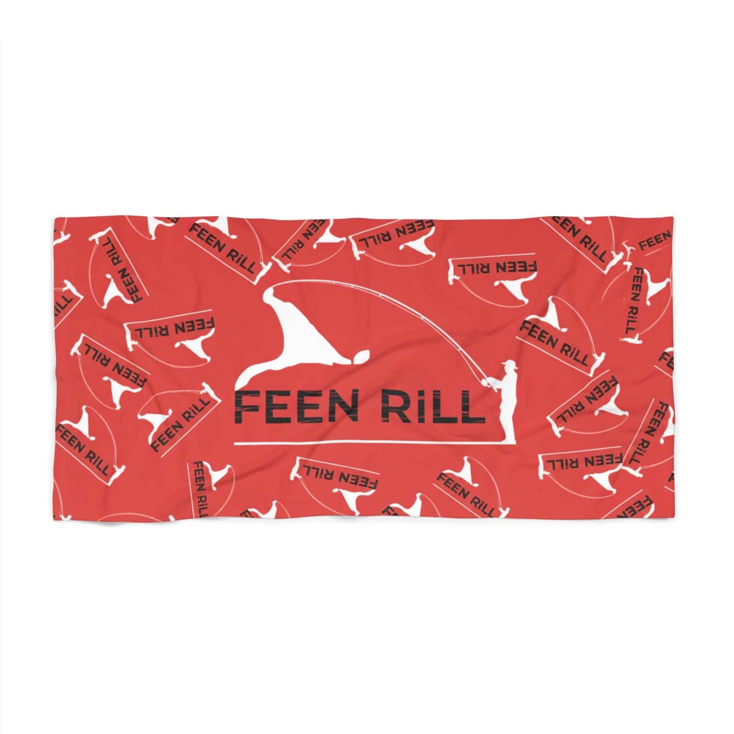 Feen Rill Red Beach Towel