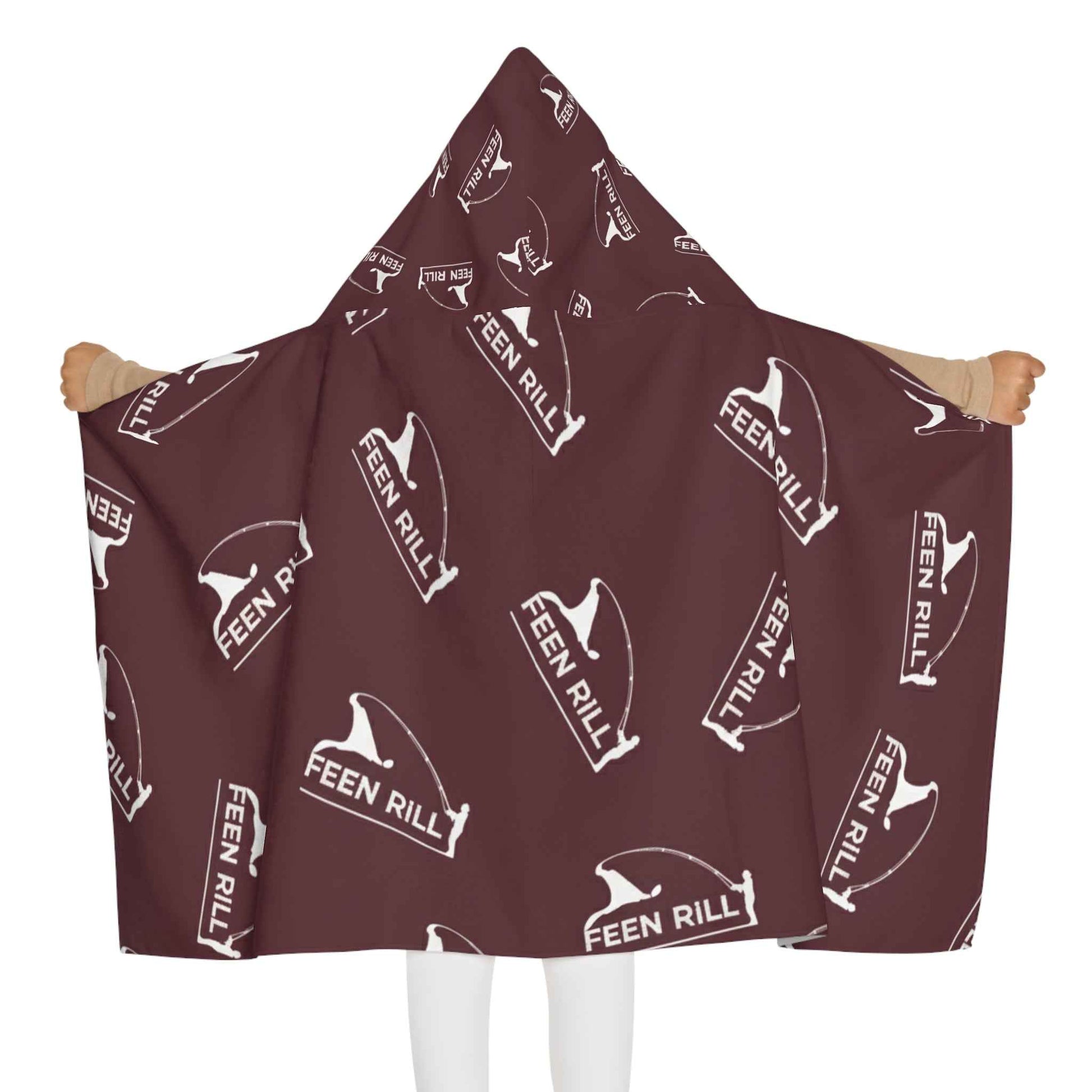 Feen Rill Burgundy Youth Hooded Towel