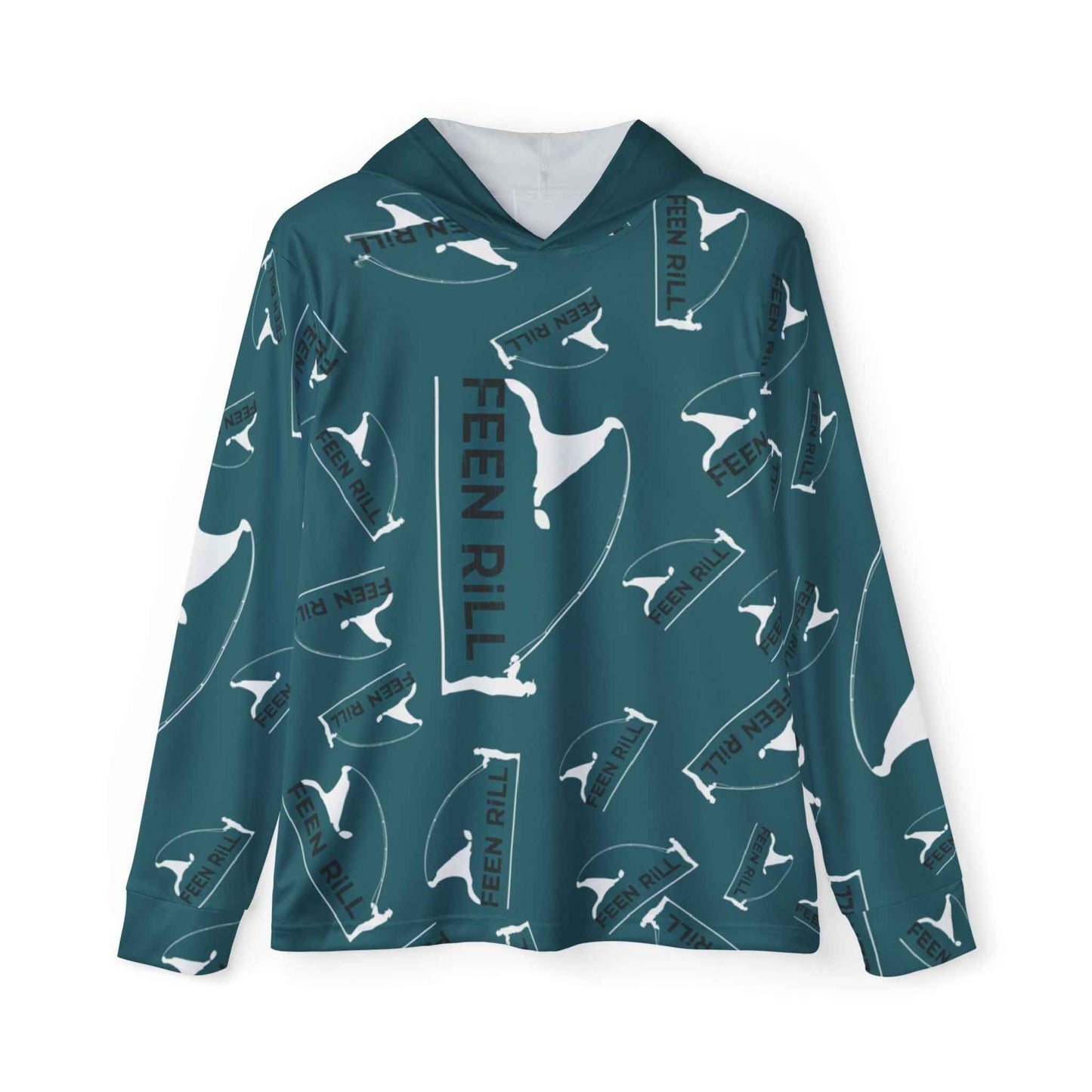 Feen Rill Deep Teal Men's Sports Lightweight Hoodie