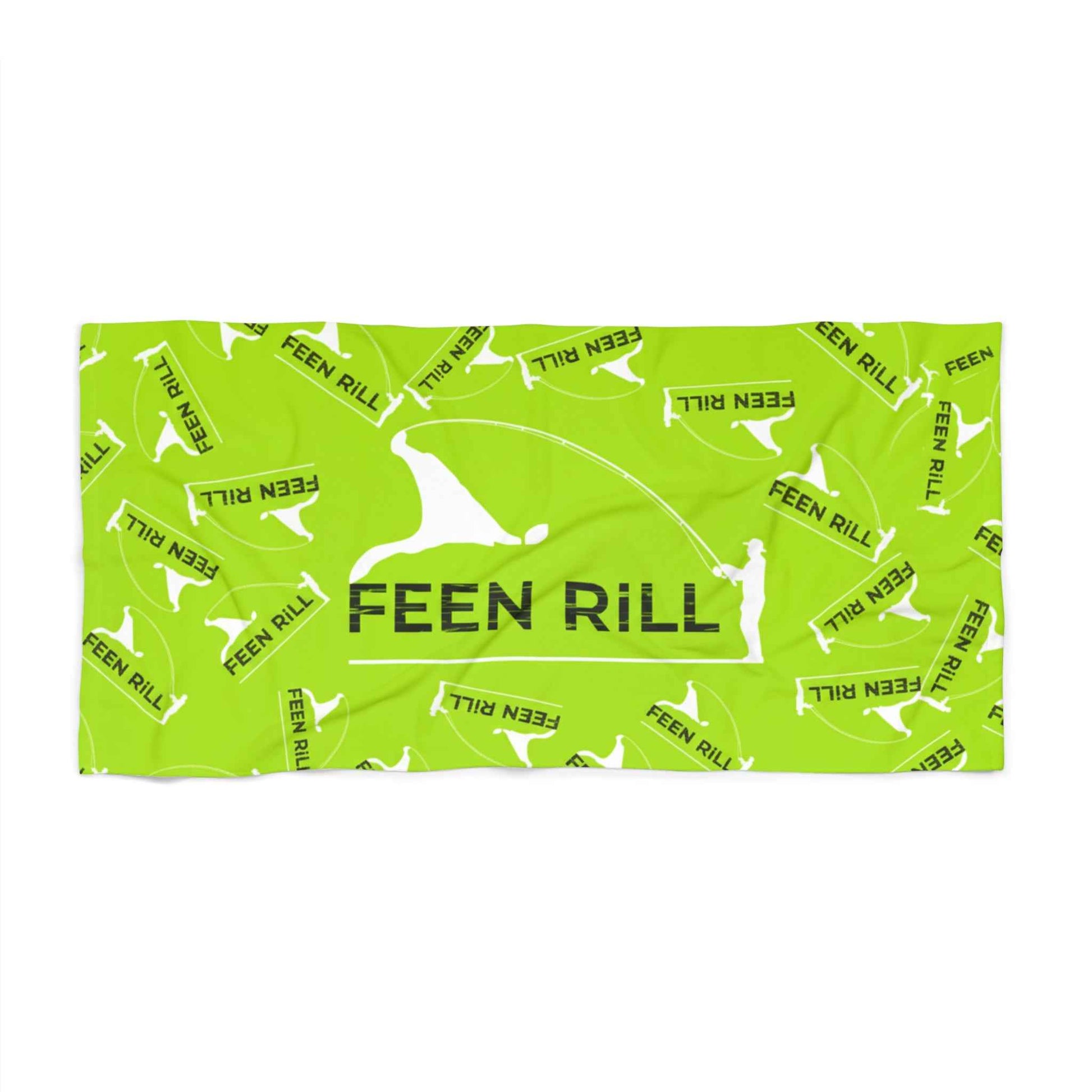 Feen Rill Neon Green Beach Towel