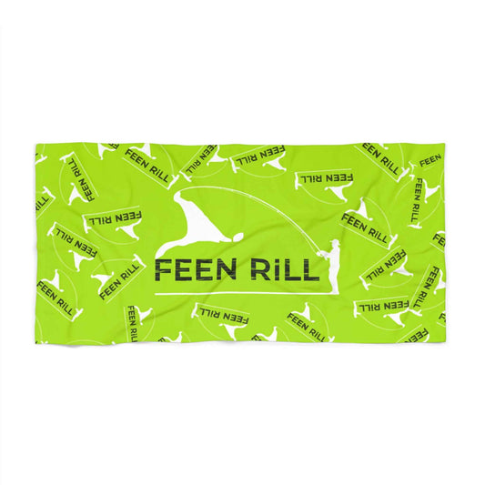 Feen Rill Neon Green Beach Towel