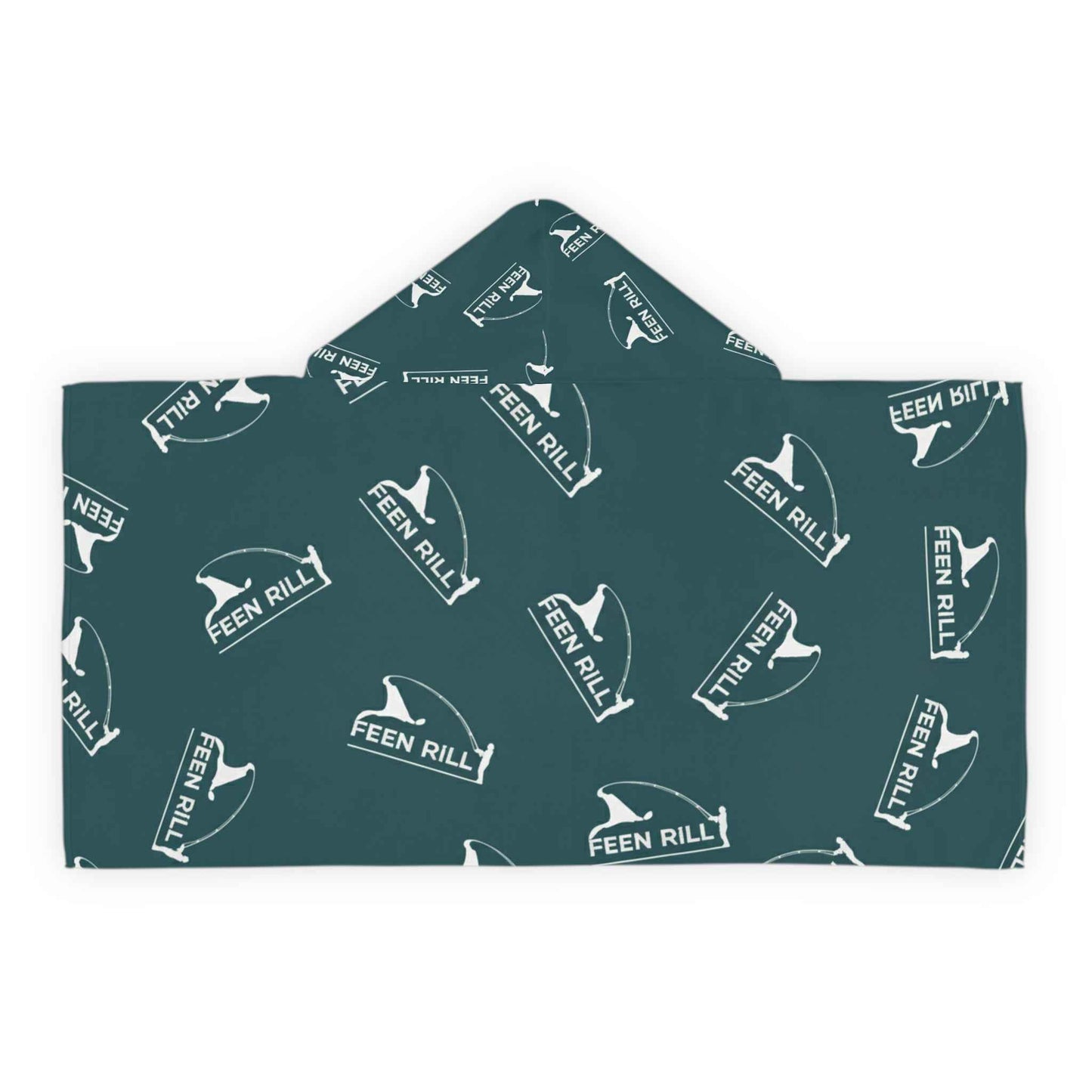 Feen Rill Deep Teal Youth Hooded Towel