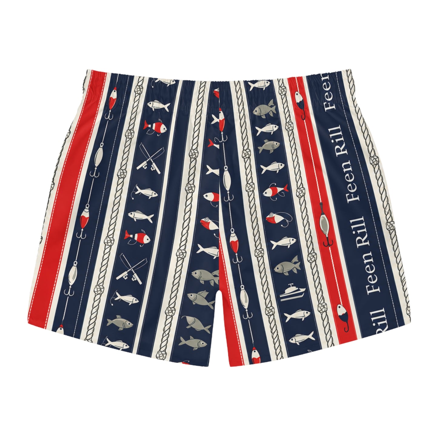 Feen Rill Fish n Ship Swim Trunks