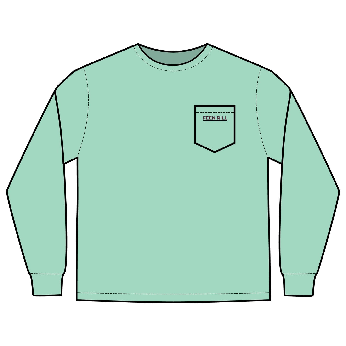 Original Feen Rill Long Sleeve Pocket T-Shirt