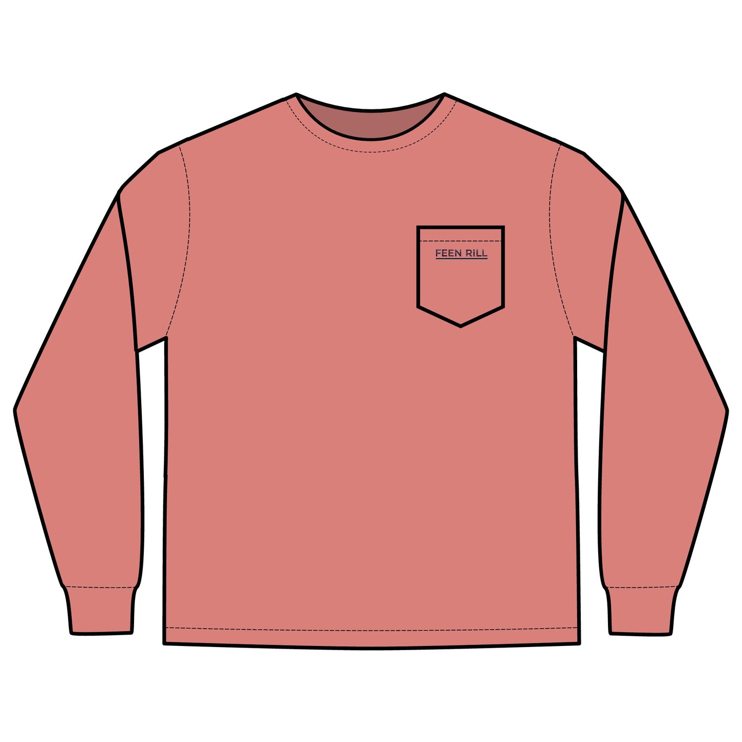 Original Feen Rill Long Sleeve Pocket T-Shirt