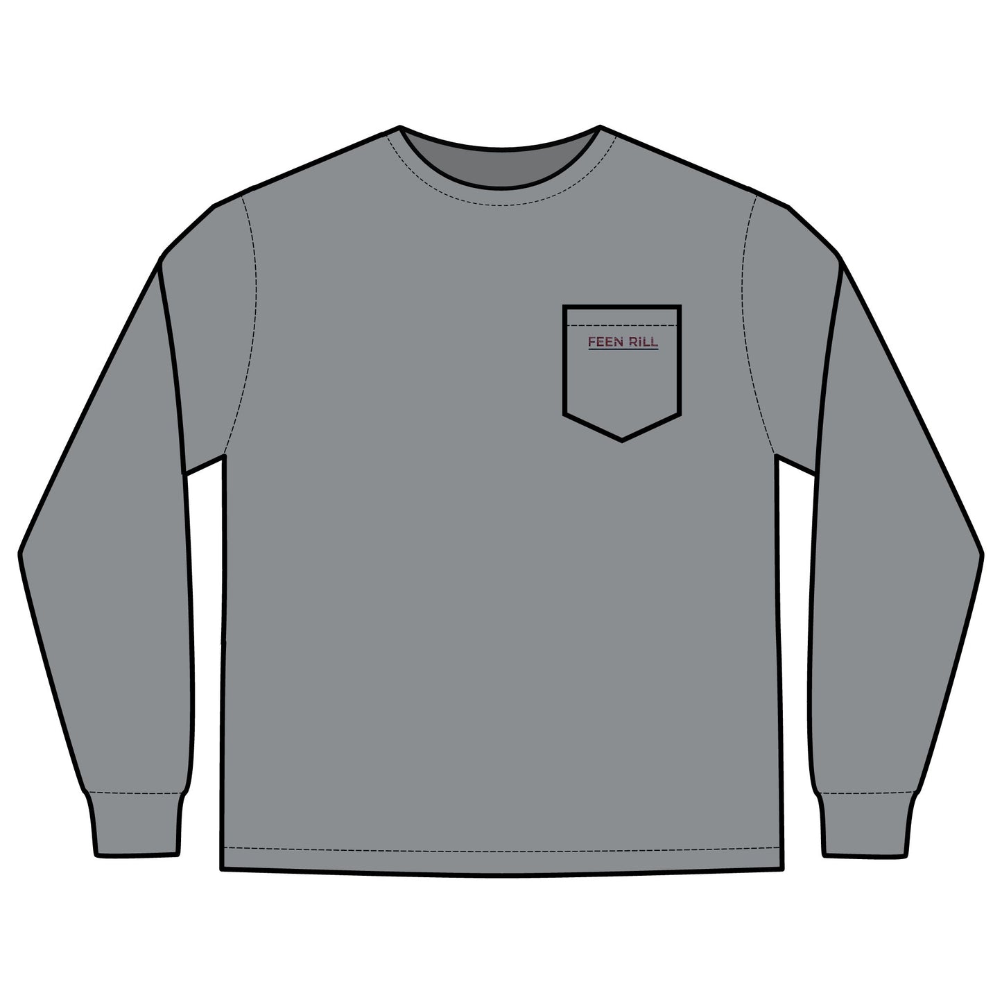 Original Feen Rill Long Sleeve Pocket T-Shirt