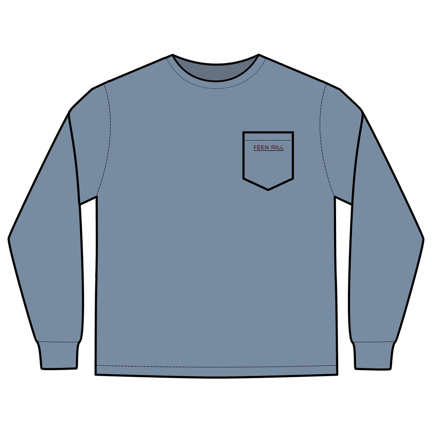 Original Feen Rill Long Sleeve Pocket T-Shirt
