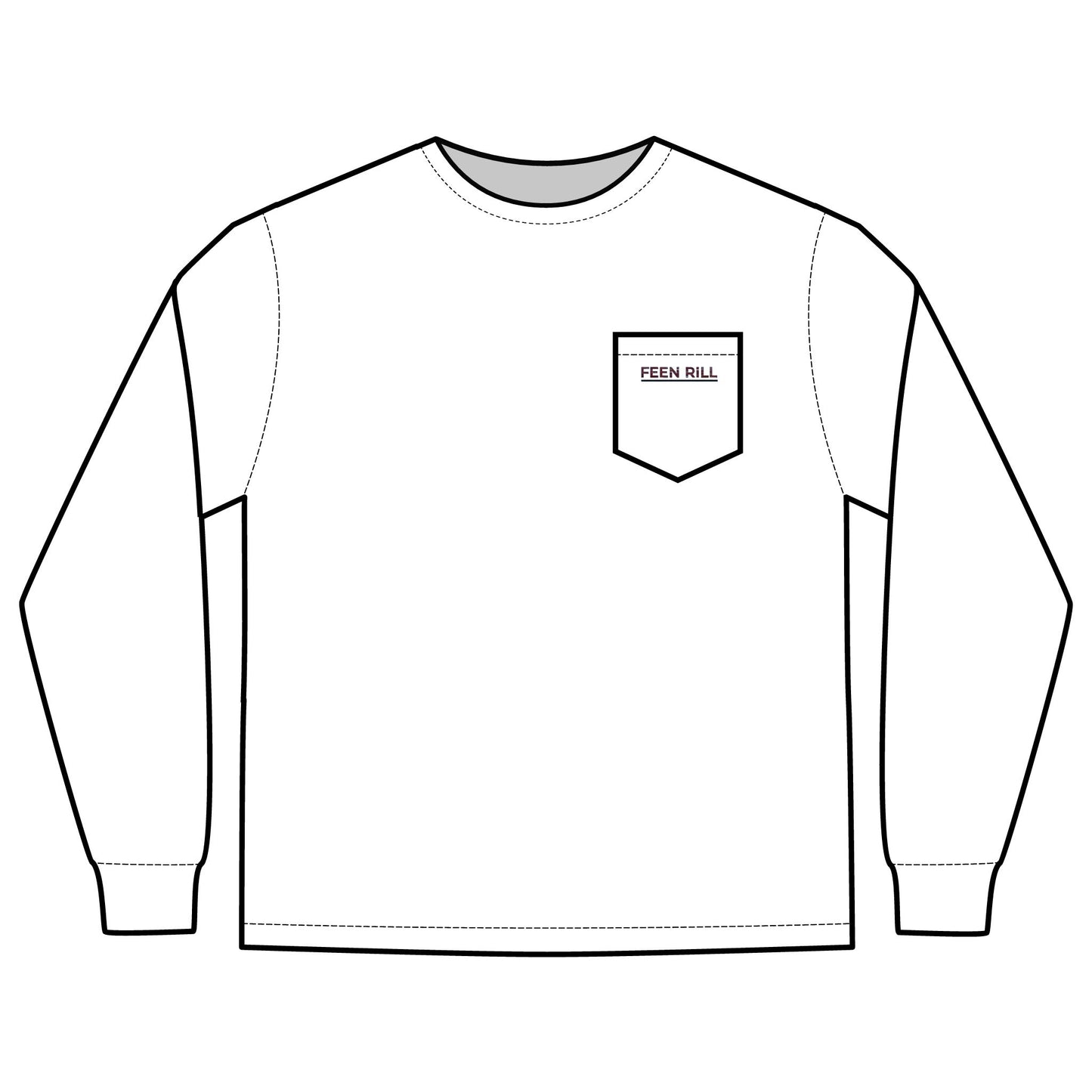 Original Feen Rill Long Sleeve Pocket T-Shirt