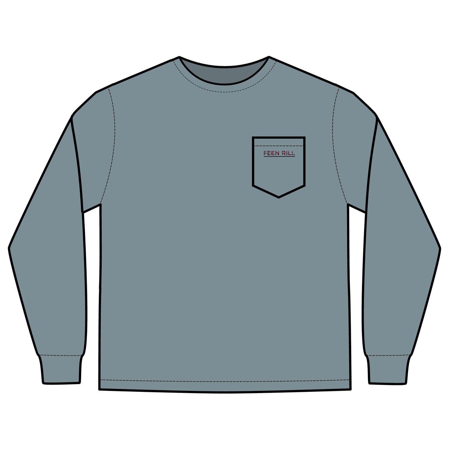 Original Feen Rill Long Sleeve Pocket T-Shirt
