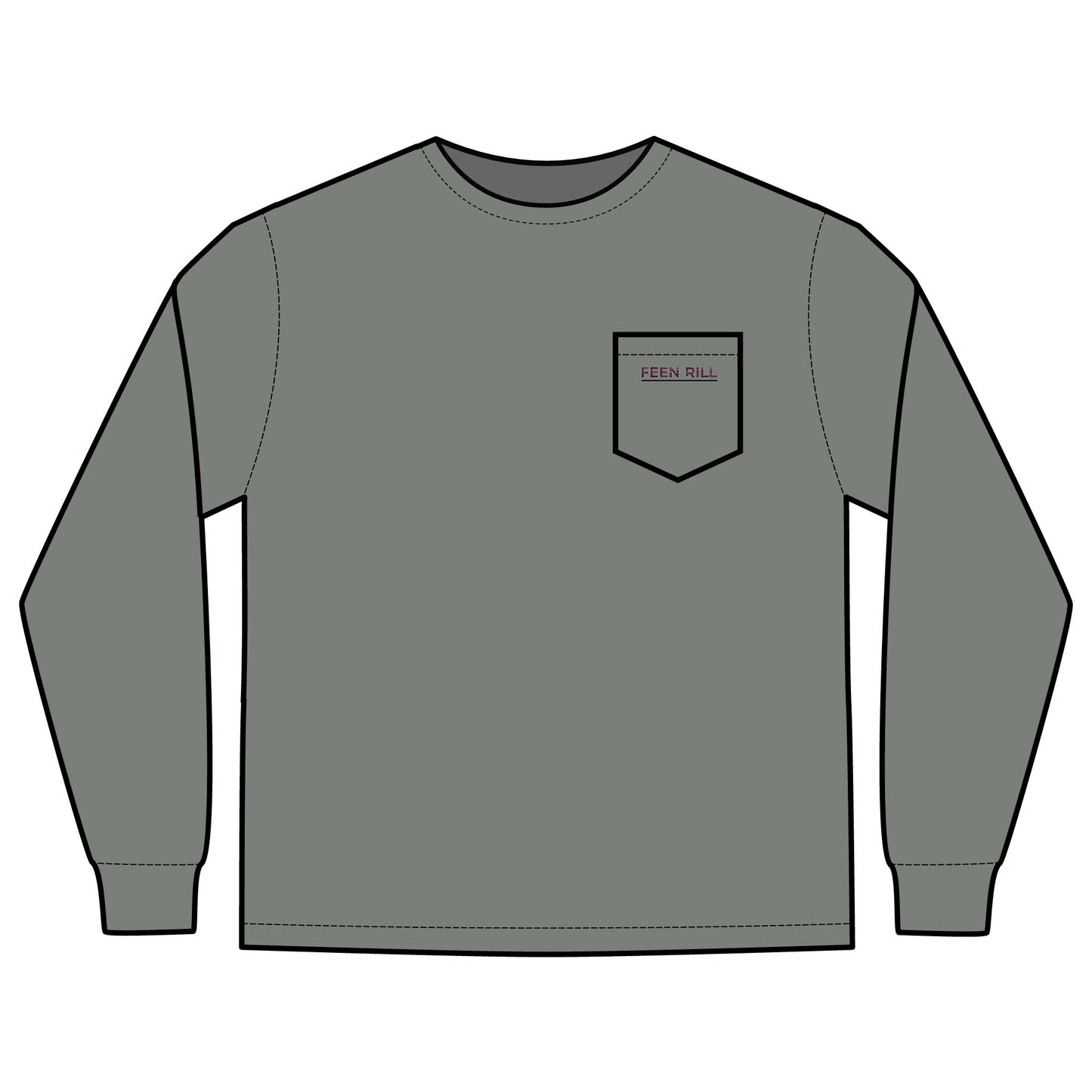 Original Feen Rill Long Sleeve Pocket T-Shirt