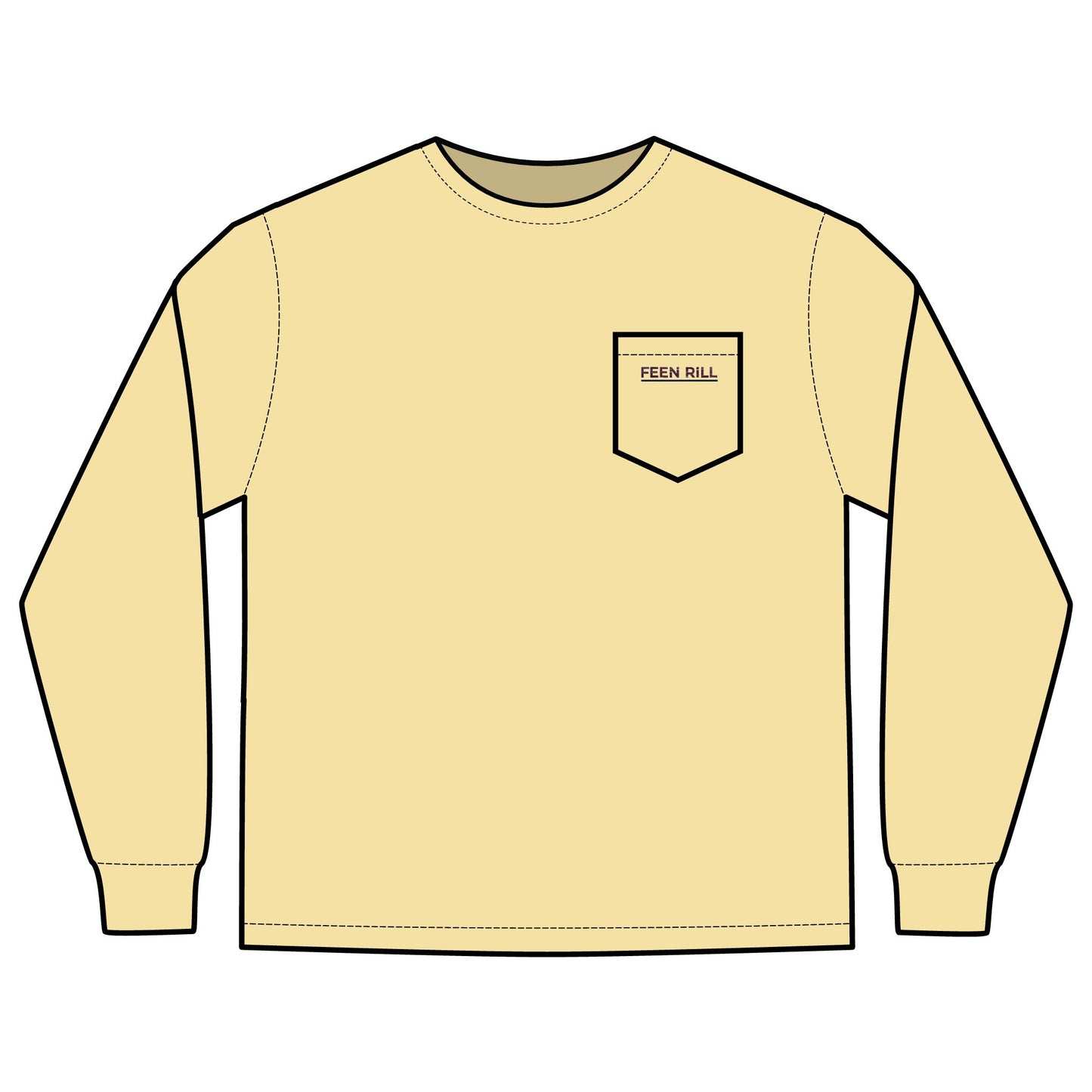 Original Feen Rill Long Sleeve Pocket T-Shirt