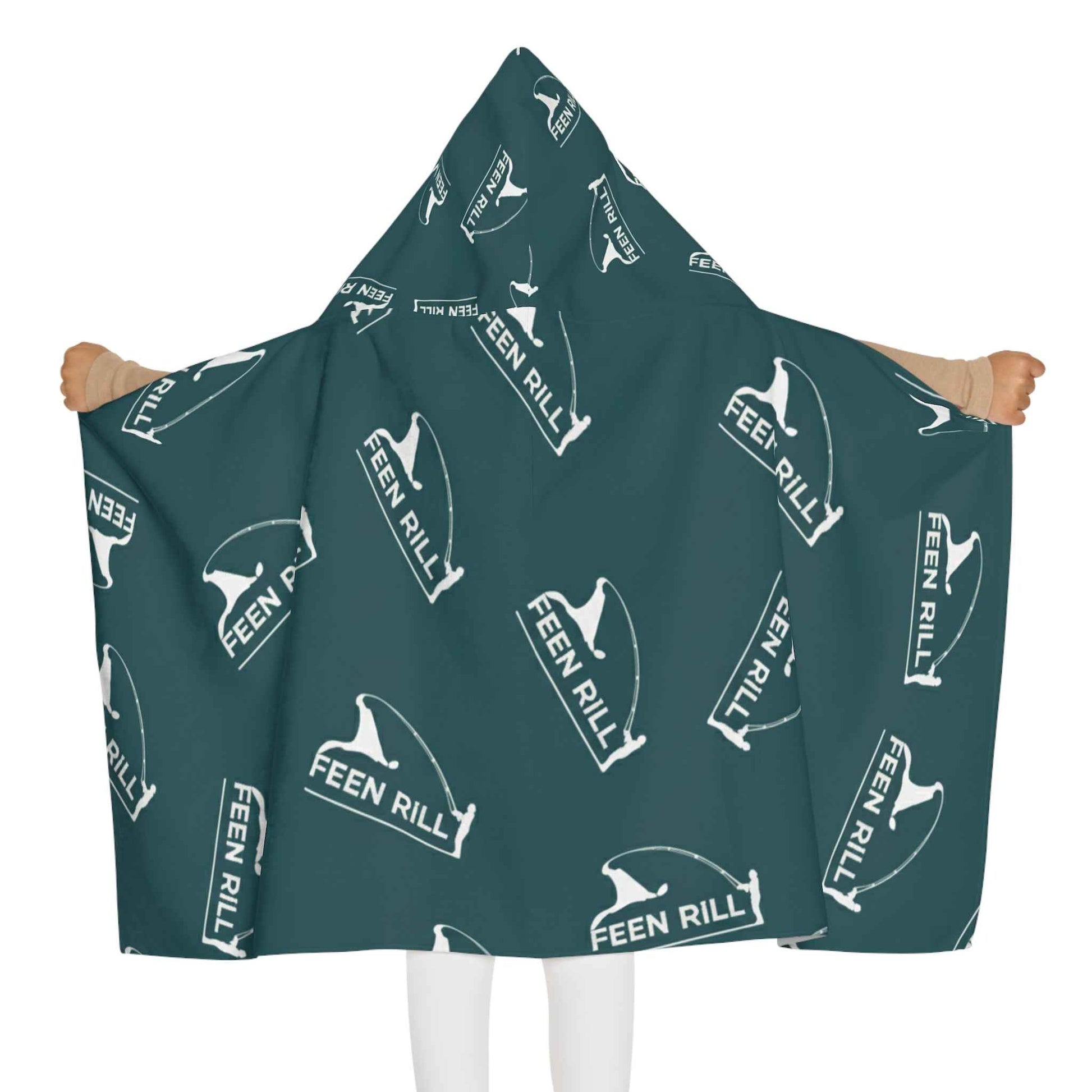 Feen Rill Deep Teal Youth Hooded Towel