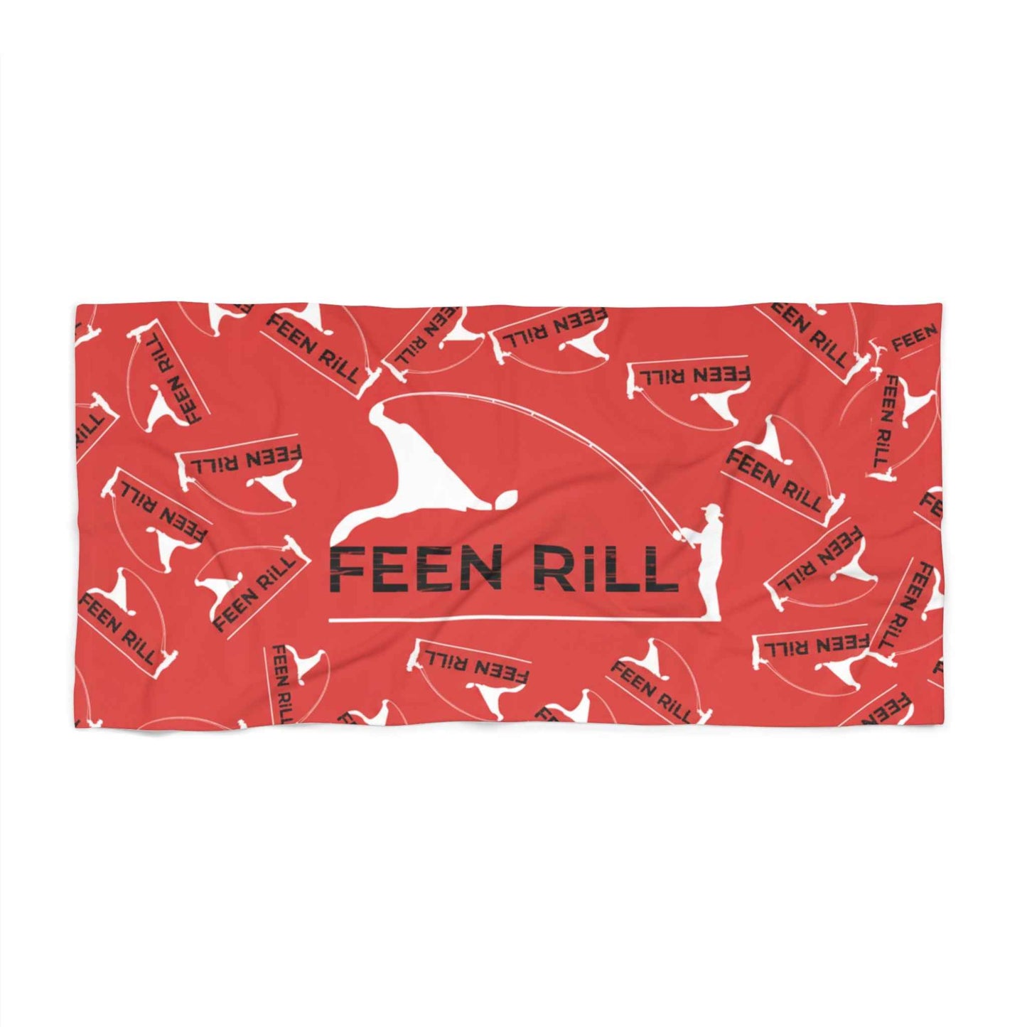 Feen Rill Red Beach Towel