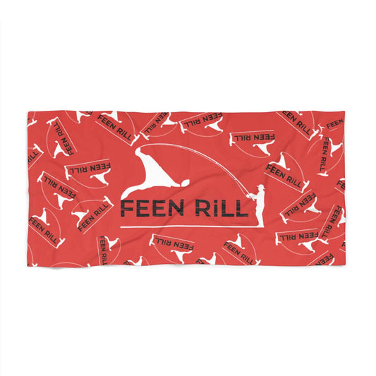 Feen Rill Red Beach Towel