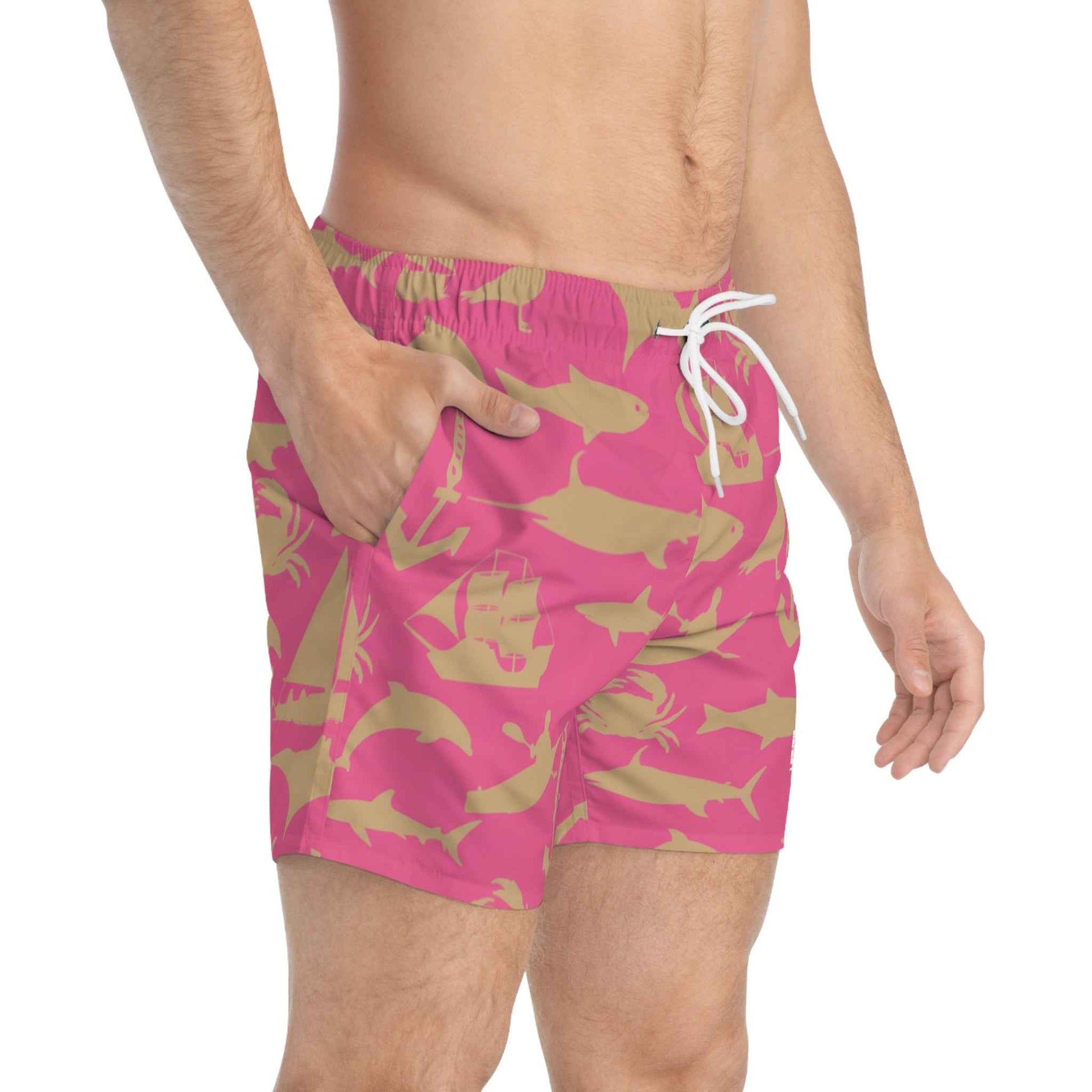 Feen Rill Pink Marine Swim Trunks