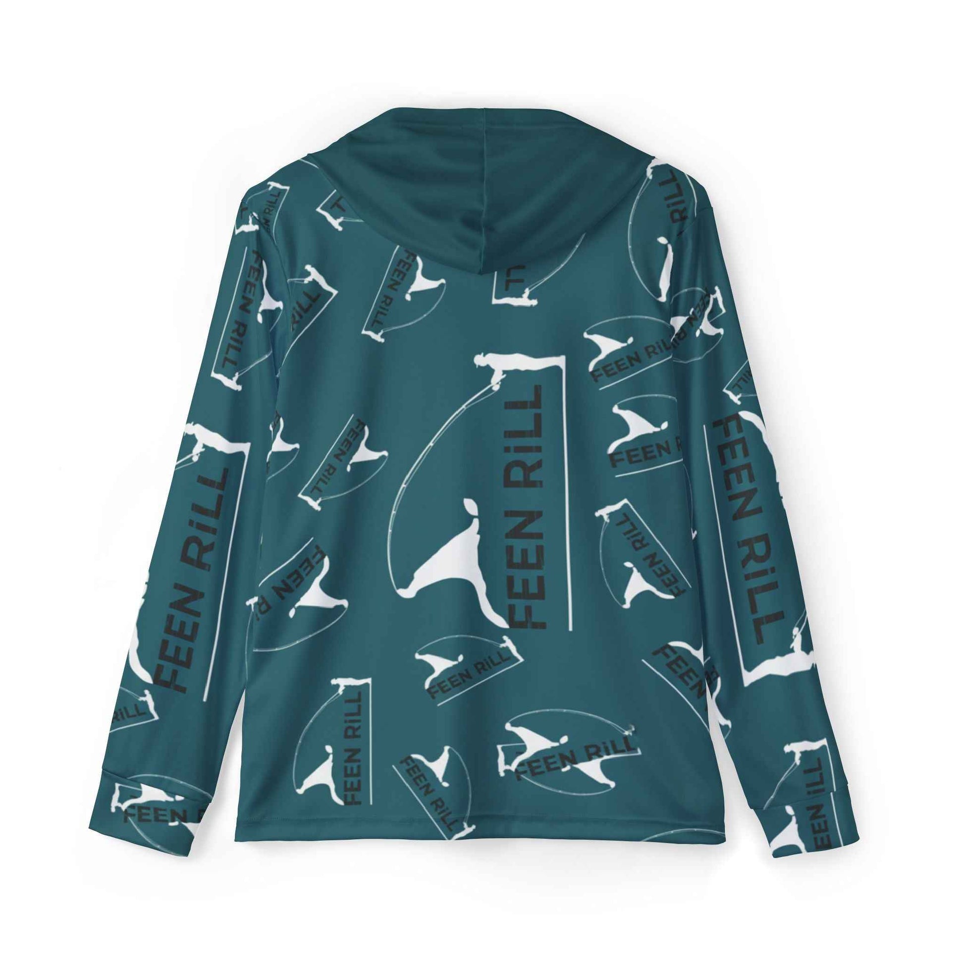 Feen Rill Deep Teal Men's Sports Lightweight Hoodie