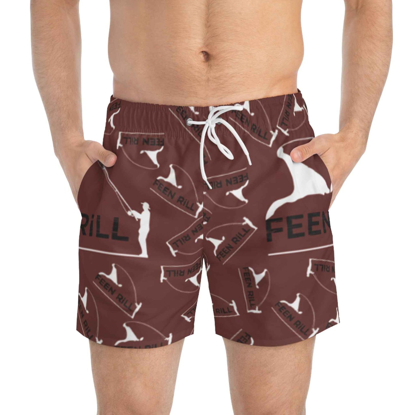Feen Rill Burgundy Swim Trunks