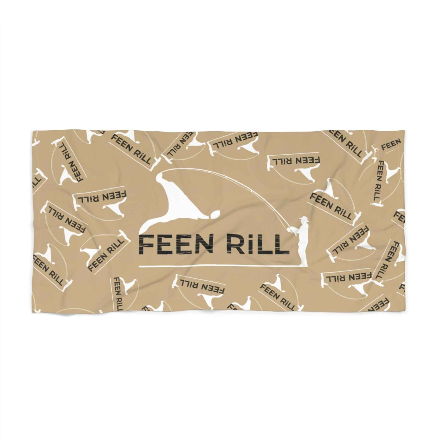 Feen Rill Tan Beach Towel