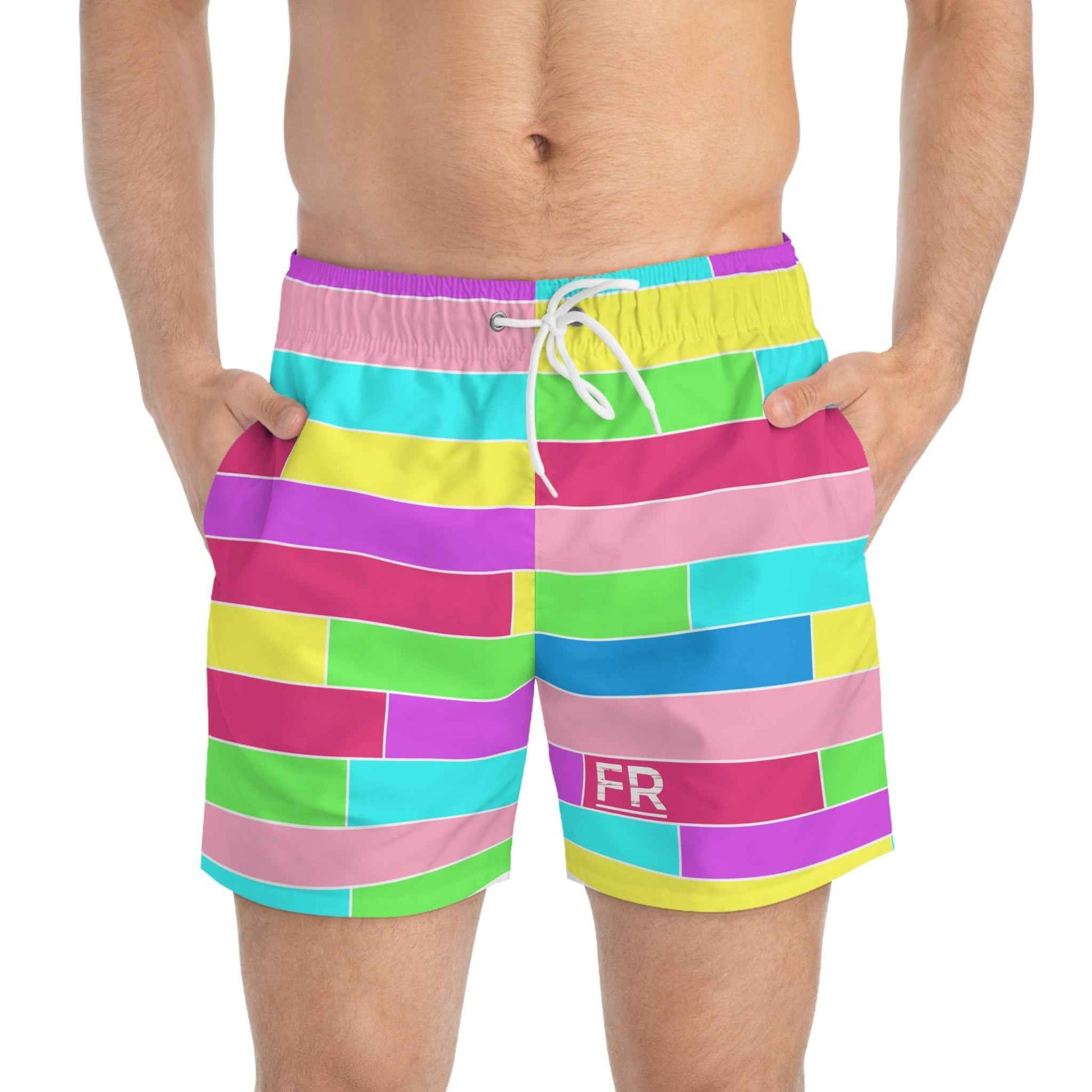 Feen Rill Rainbow Ripple Swim Trunks