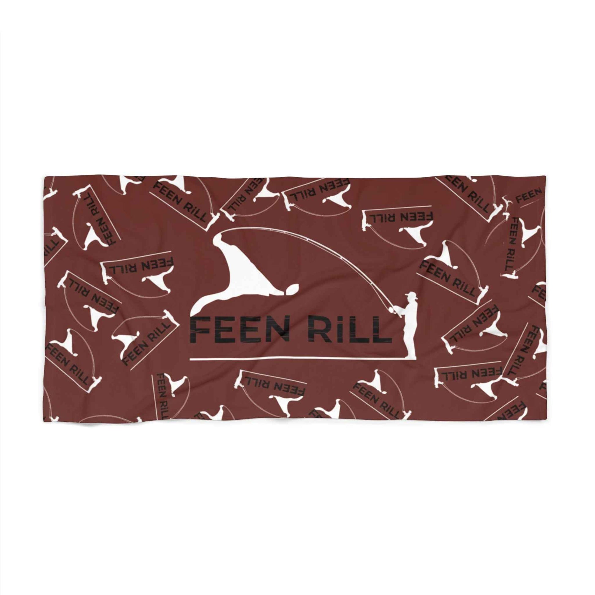 Feen Rill Burgundy Beach Towel