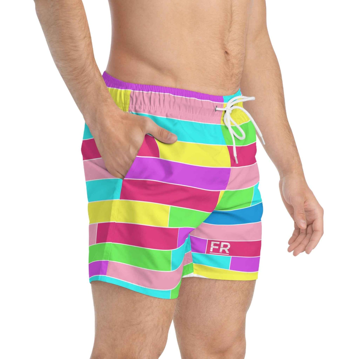 Feen Rill Rainbow Ripple Swim Trunks