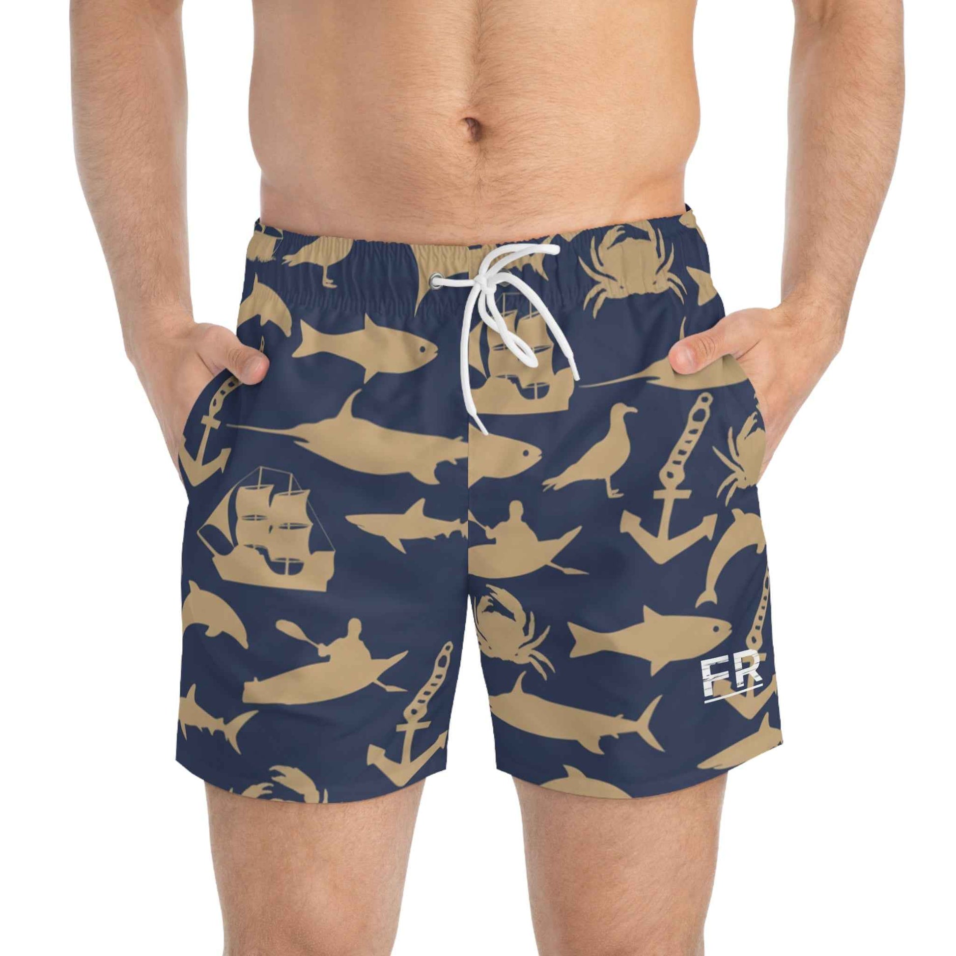 Feen Rill Navy Marine Swim Trunks