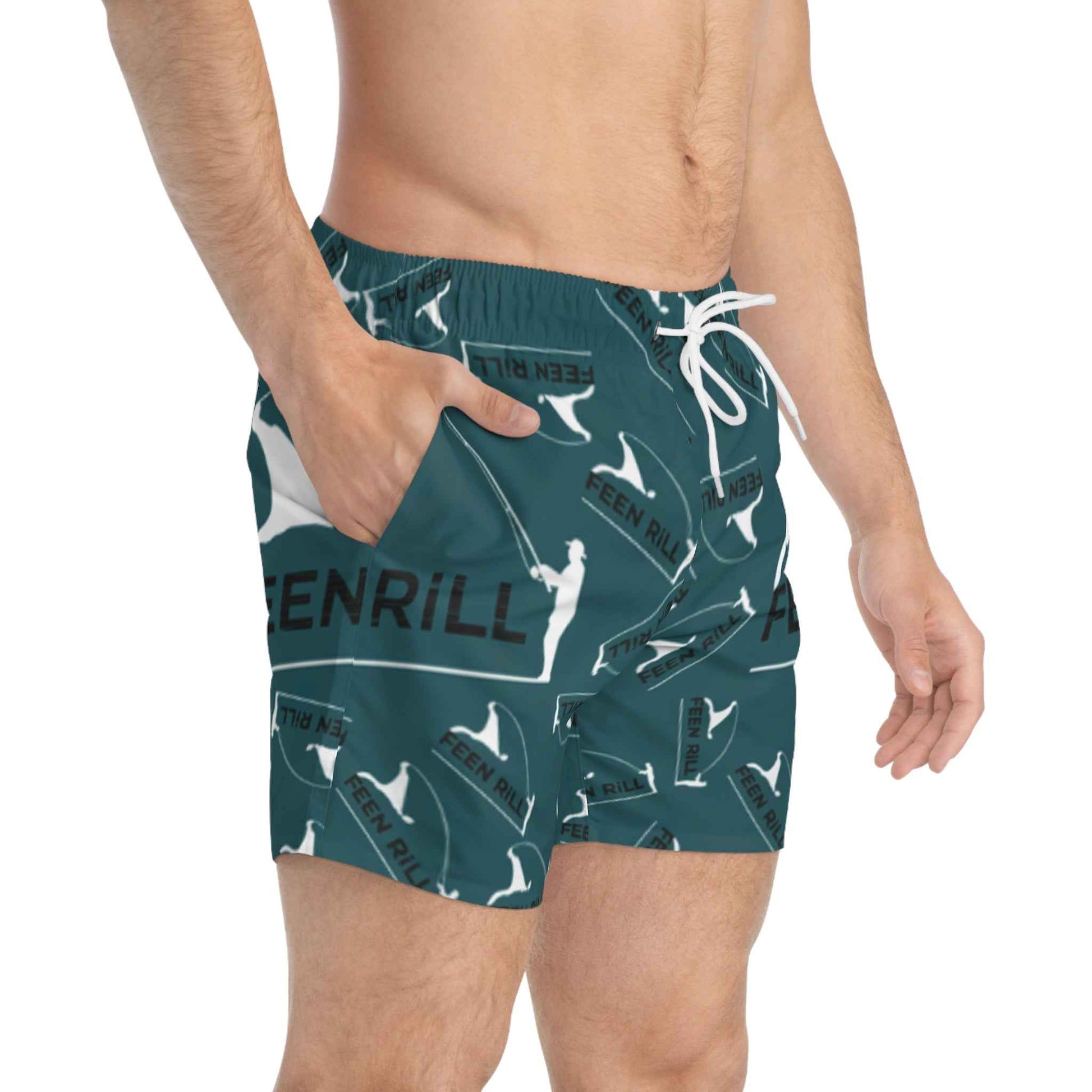 Feen Rill Deep Teal Swim Trunks