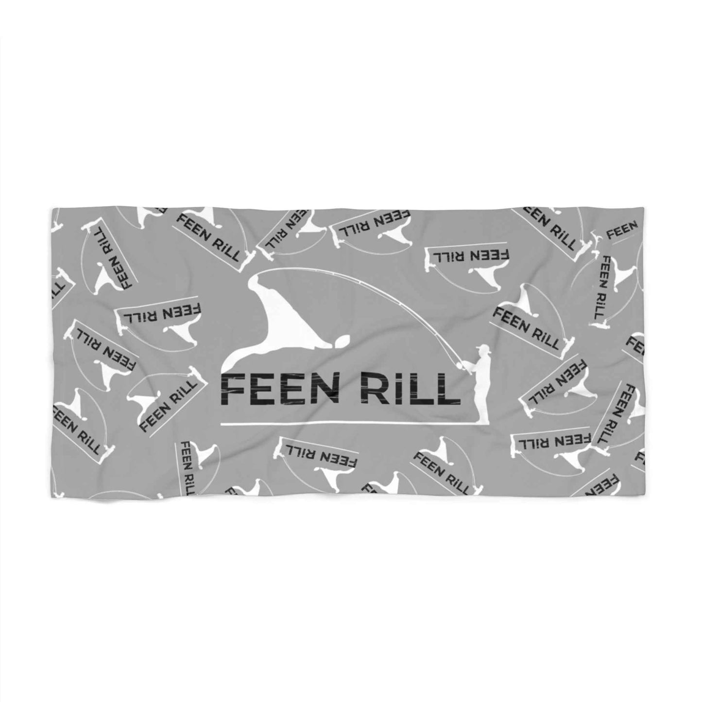 Feen Rill Grey Beach Towel