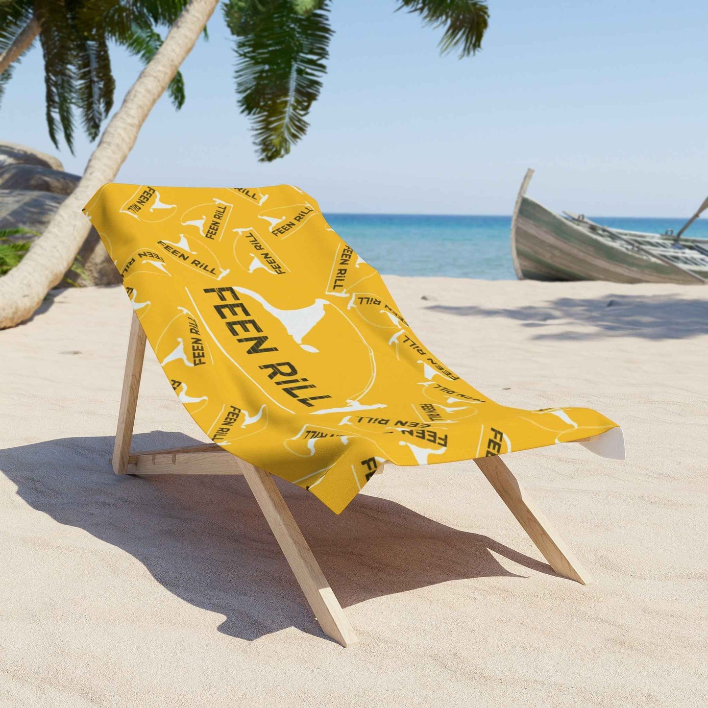 Feen Rill Yellow Beach Towel