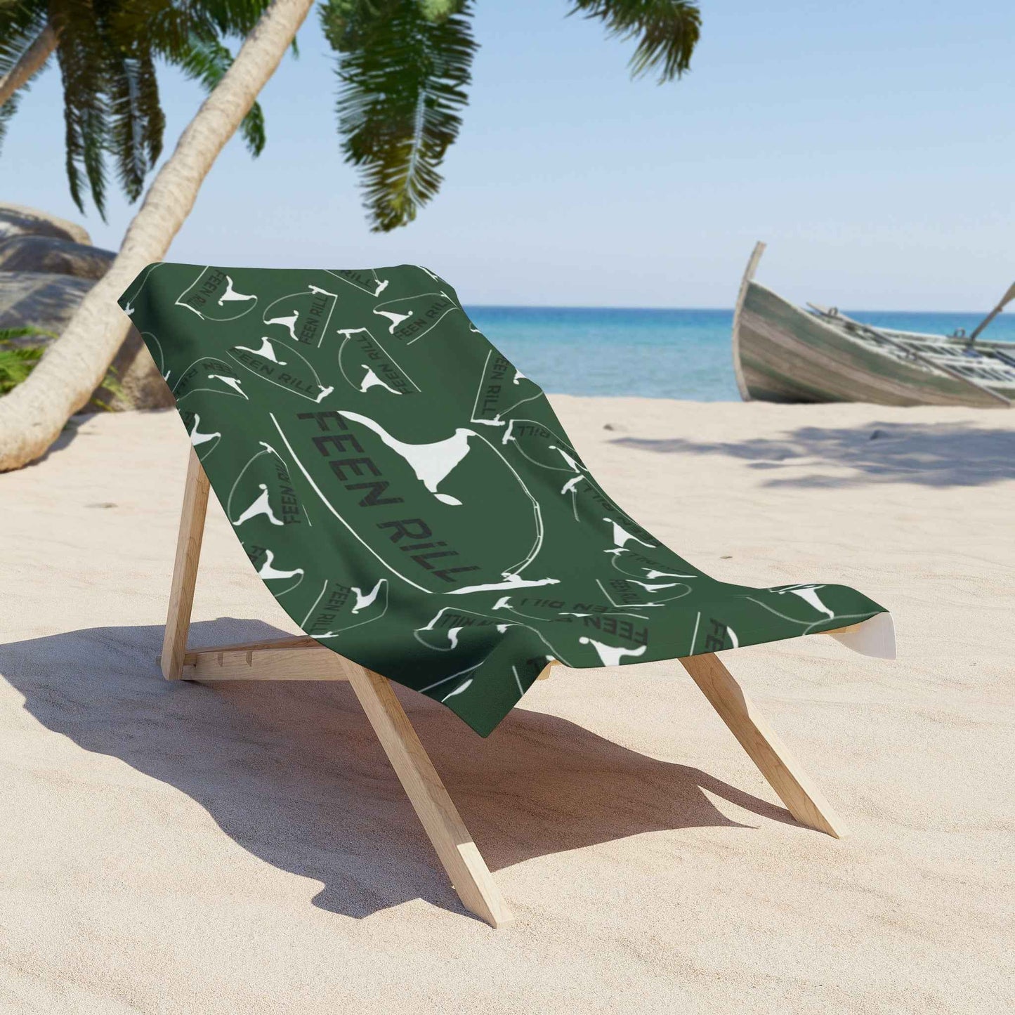 Feen Rill Hunter Green Beach Towel
