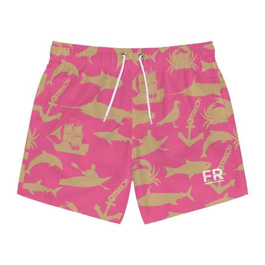 Feen Rill Pink Marine Swim Trunks