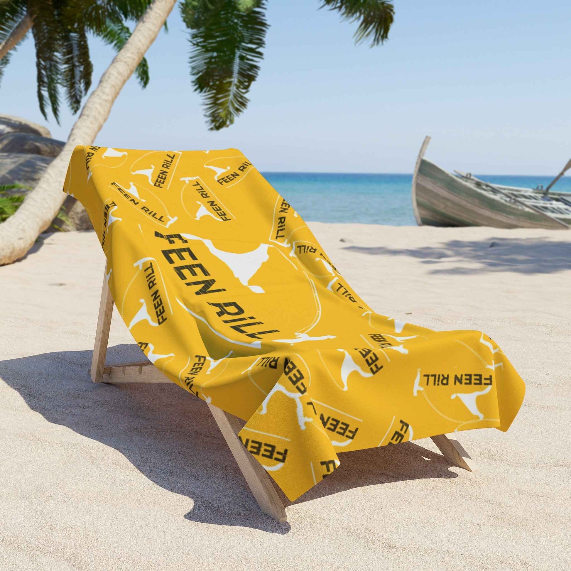 Feen Rill Yellow Beach Towel
