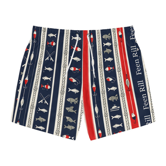 Feen Rill Fish n Ship Swim Trunks