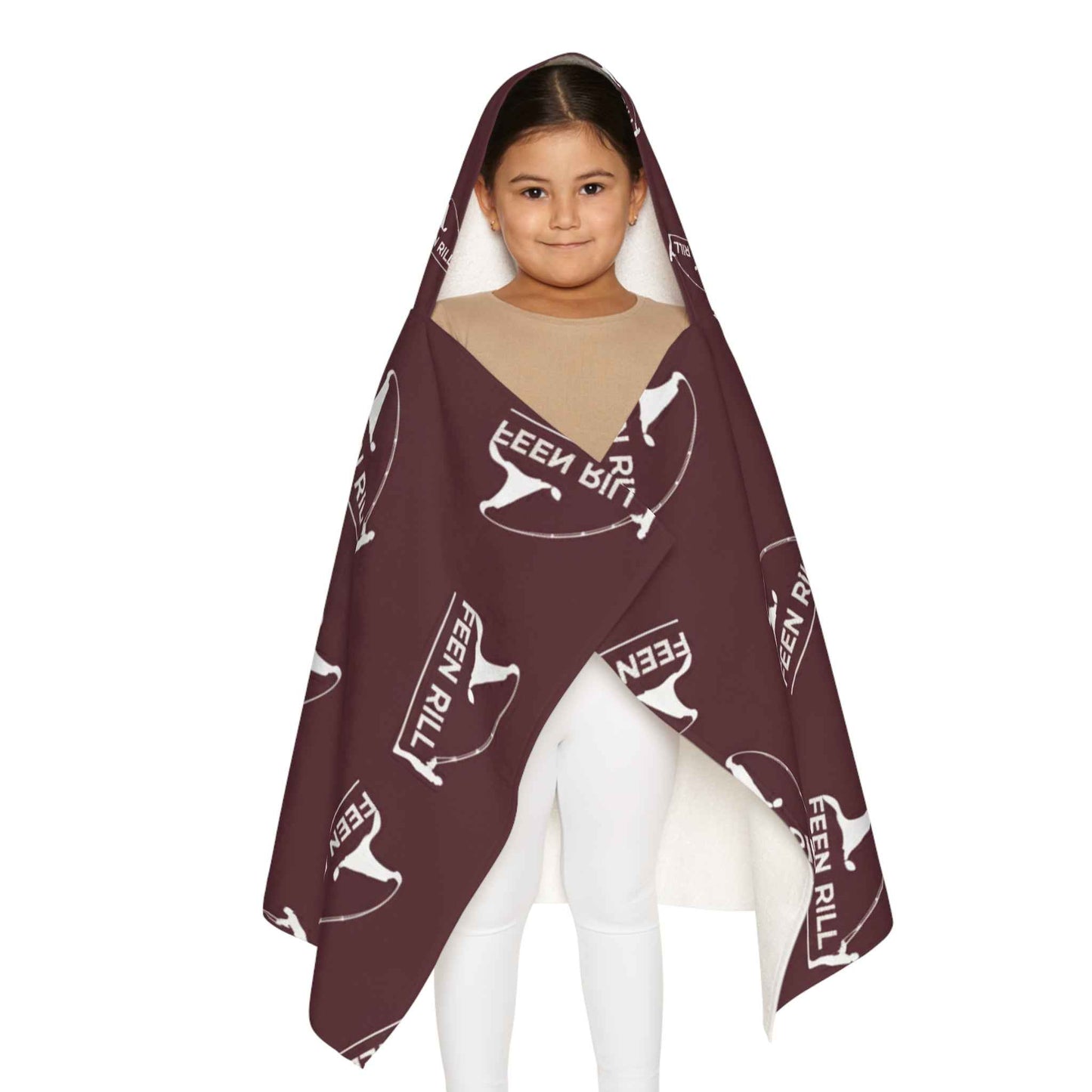 Feen Rill Burgundy Youth Hooded Towel