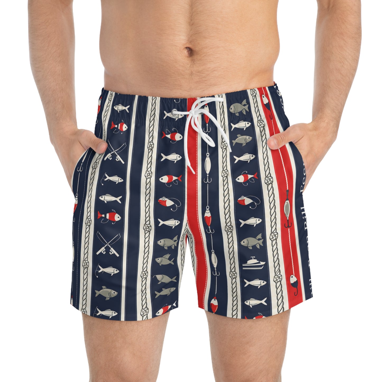 Feen Rill Fish n Ship Swim Trunks