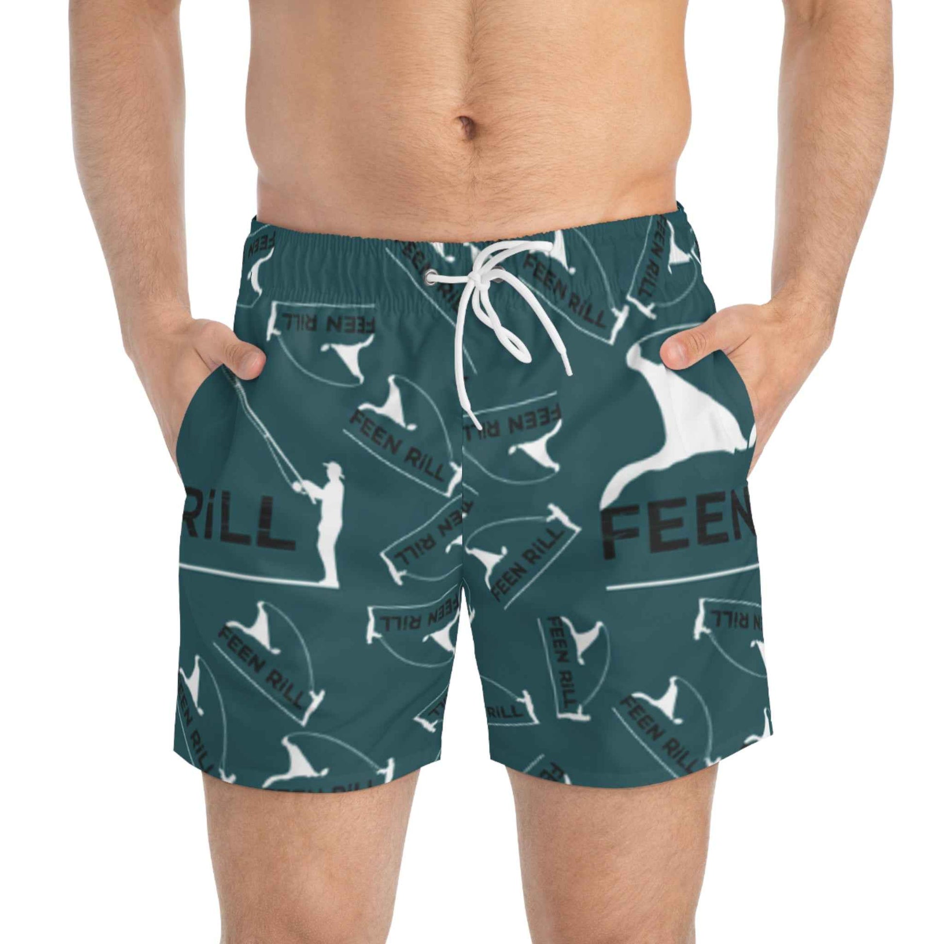 Feen Rill Deep Teal Swim Trunks