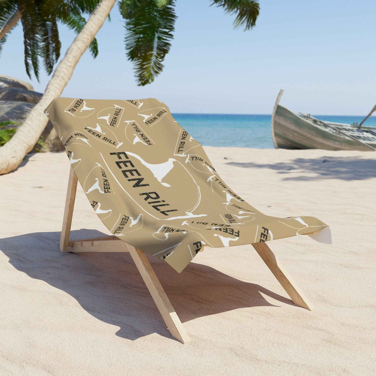Feen Rill Tan Beach Towel