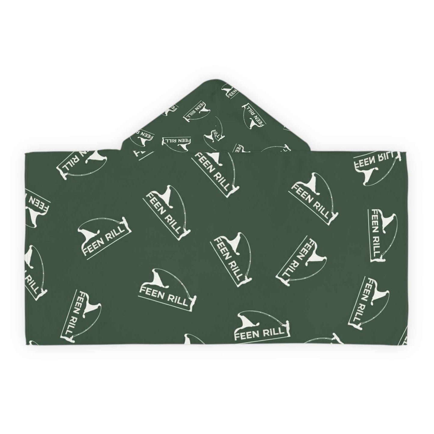 Feen Rill Hunter Green Youth Hooded Towel