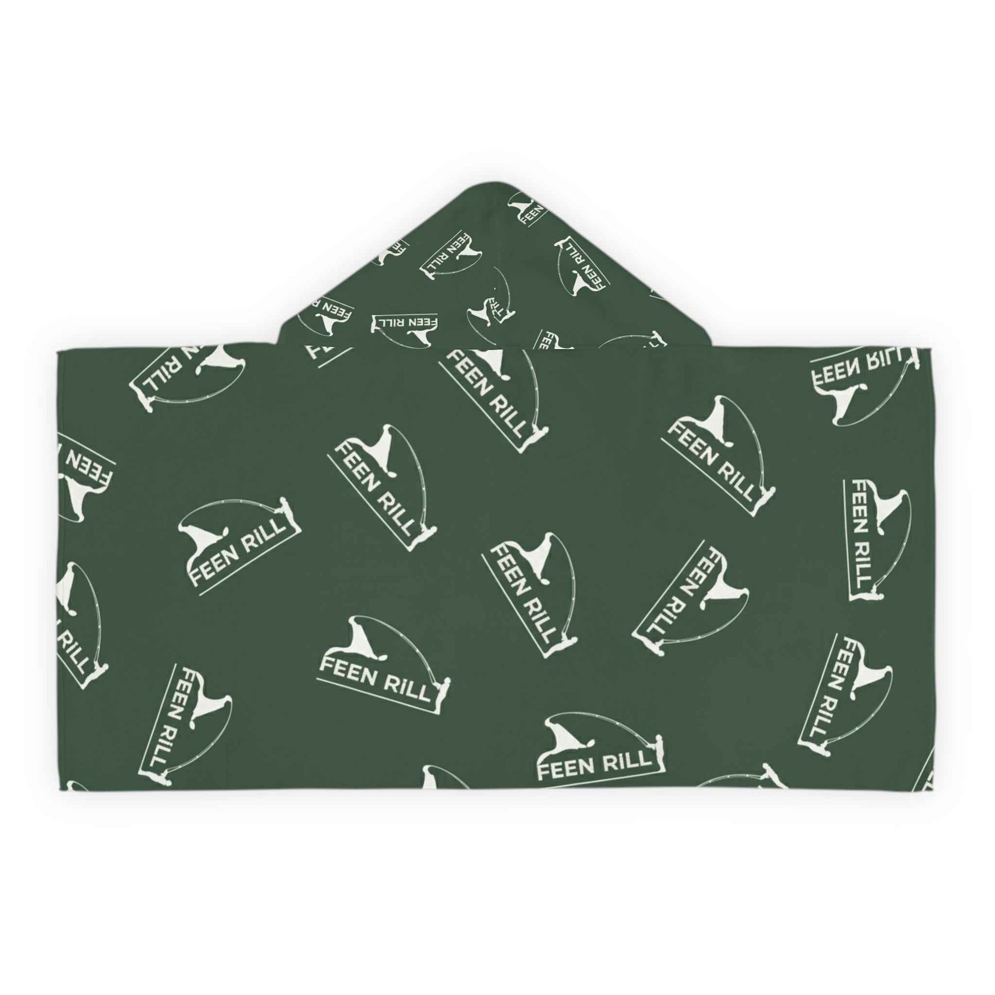 Feen Rill Hunter Green Youth Hooded Towel