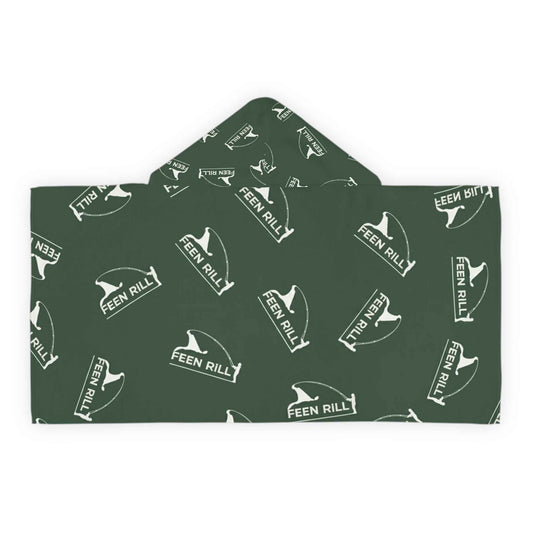 Feen Rill Hunter Green Youth Hooded Towel