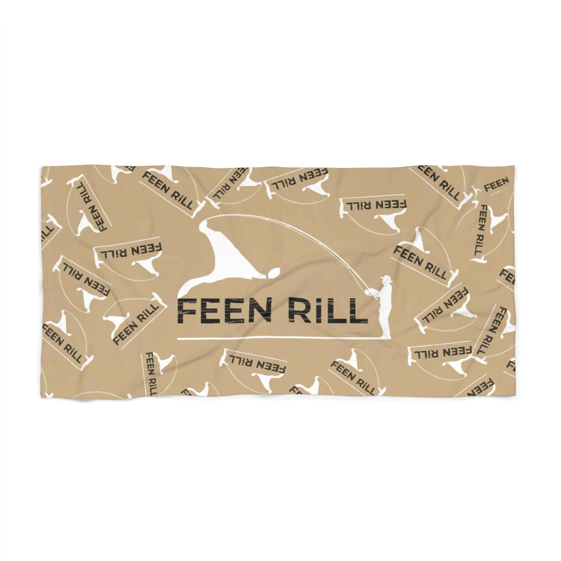 Feen Rill Tan Beach Towel