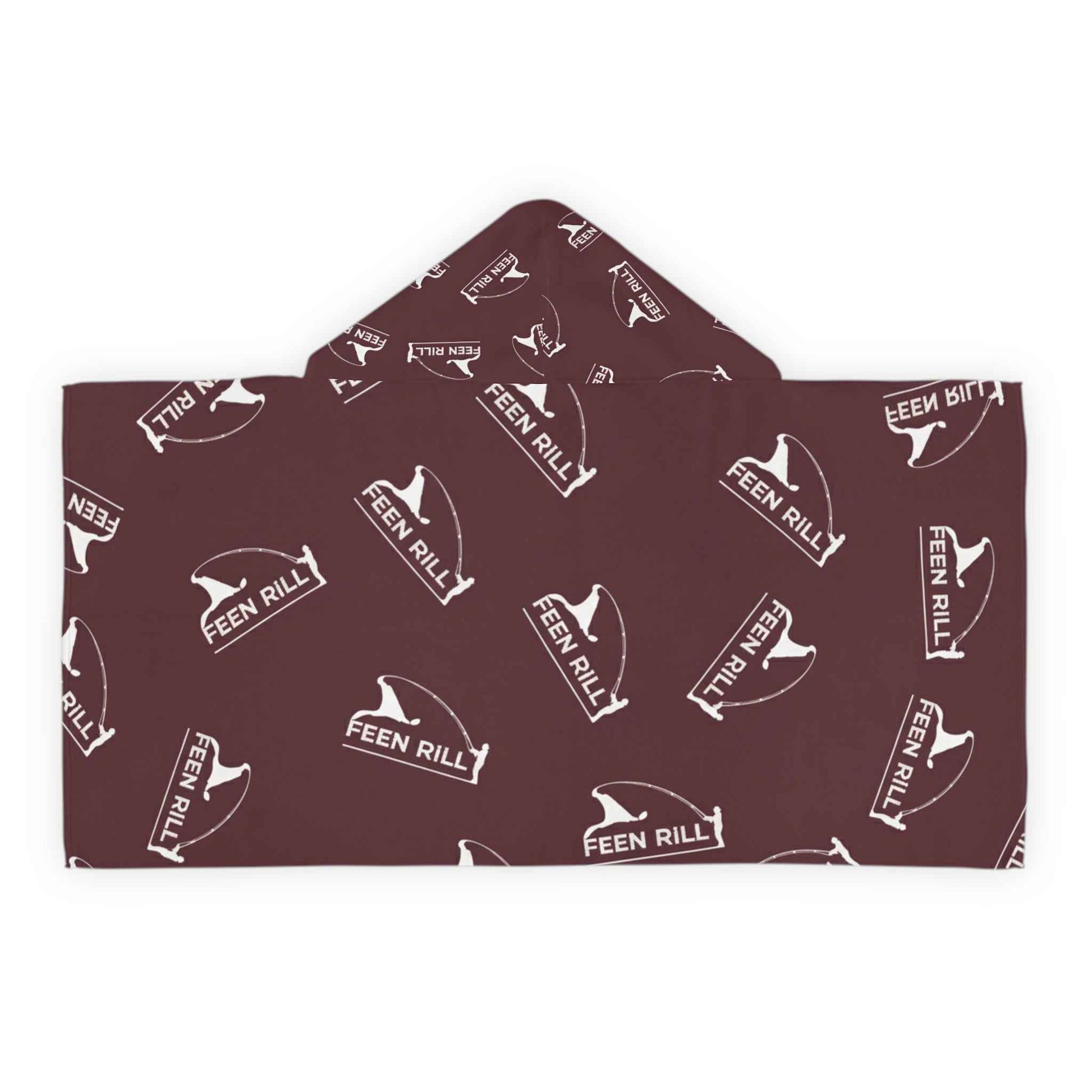 Feen Rill Burgundy Youth Hooded Towel