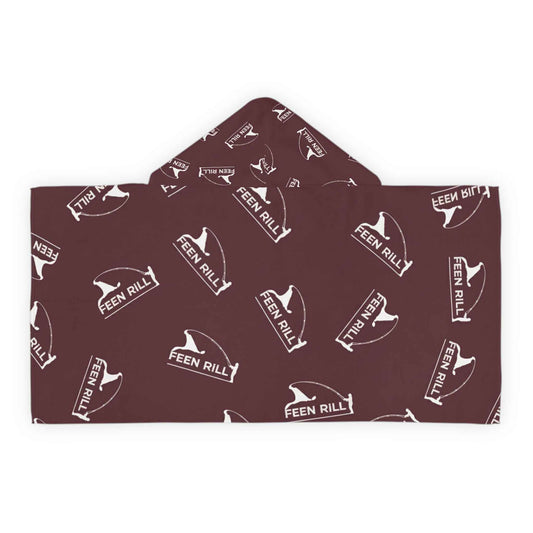 Feen Rill Burgundy Youth Hooded Towel