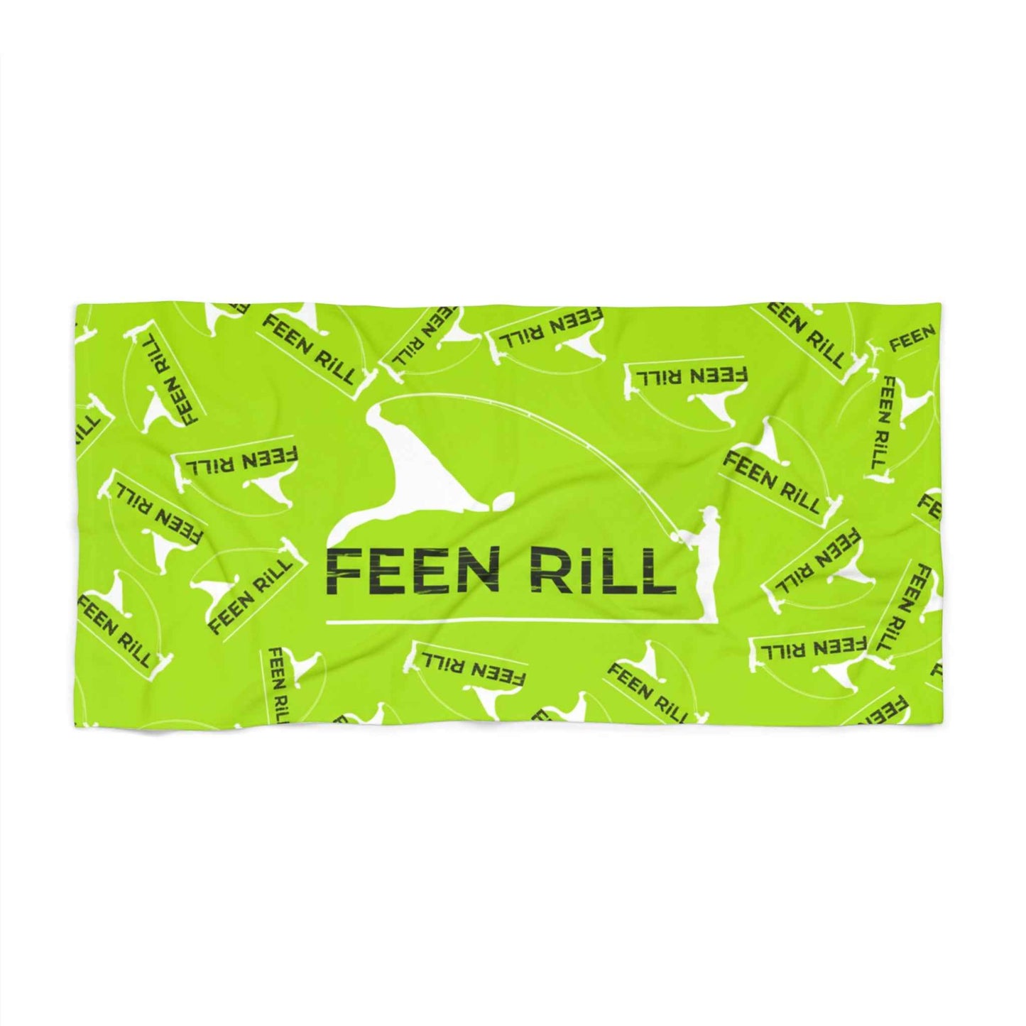 Feen Rill Neon Green Beach Towel