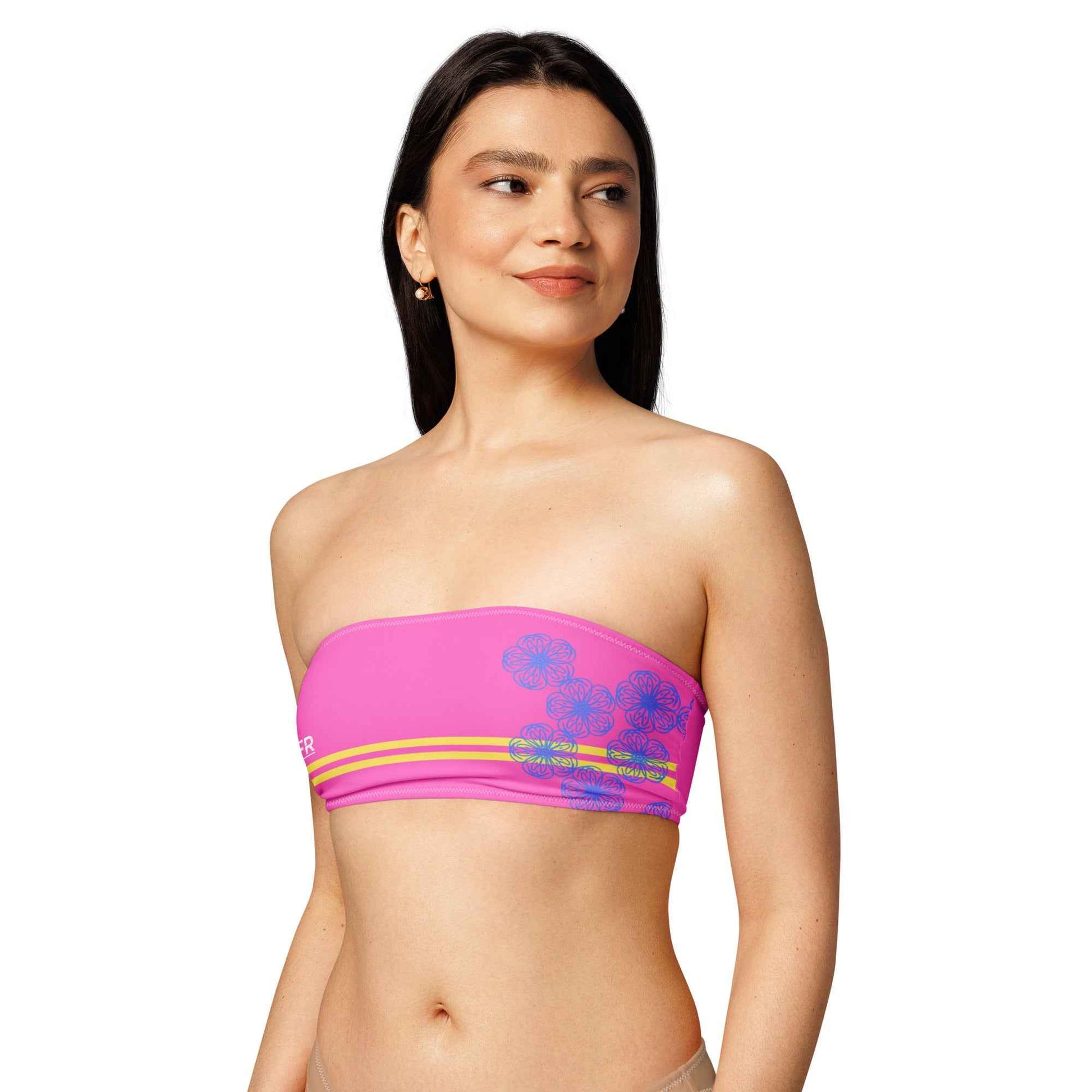 Feen Rill Petal Stripe string bikini top