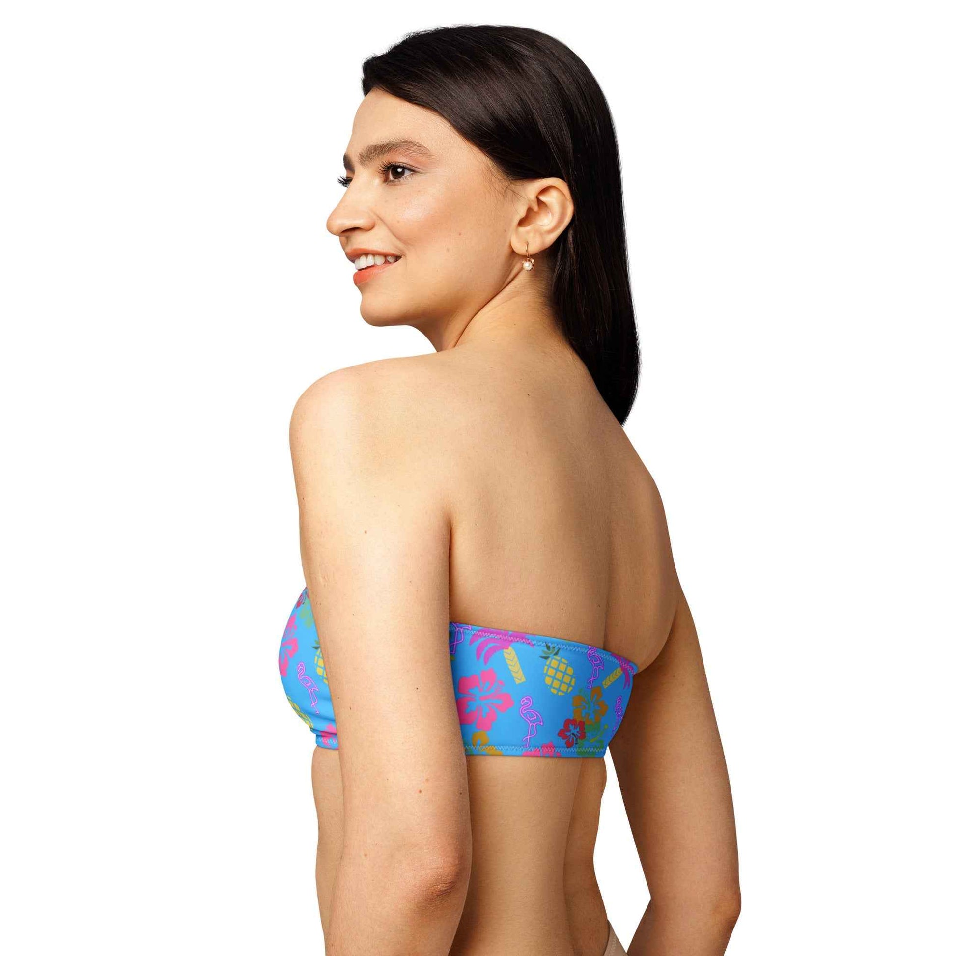 Recycled bandeau bikini top