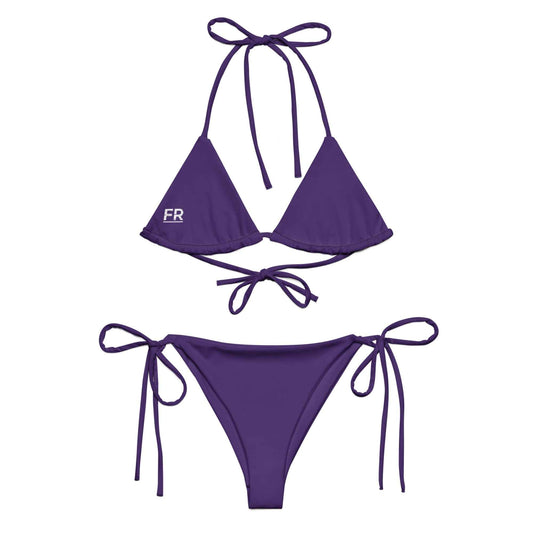 All-over print recycled string bikini